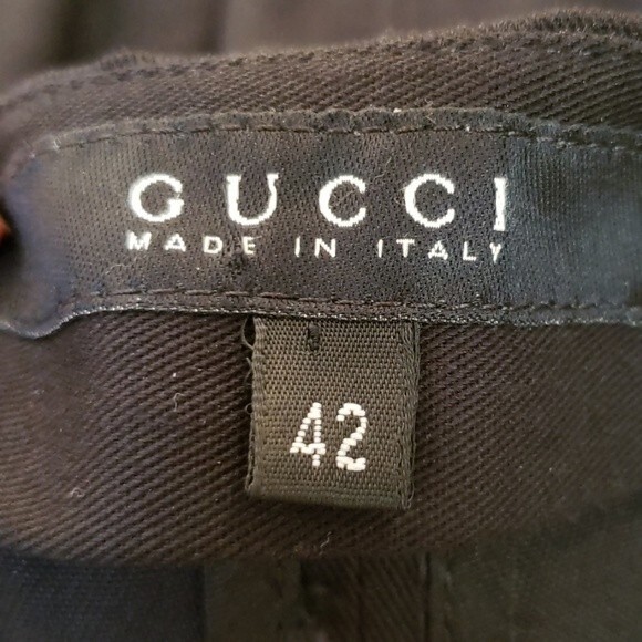 GUCCI Black Womens Pleated Businesscore Polished Work Pencil Mini Skirt Size 42 - Picture 3 of 4